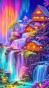 Luxury AB Velvet Diamond Painting Kit - Landscape