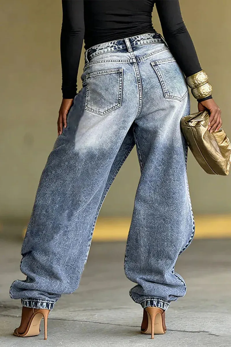Women's Two-Piece Street Style Fashion Jeans&Diamond Jeans image 6