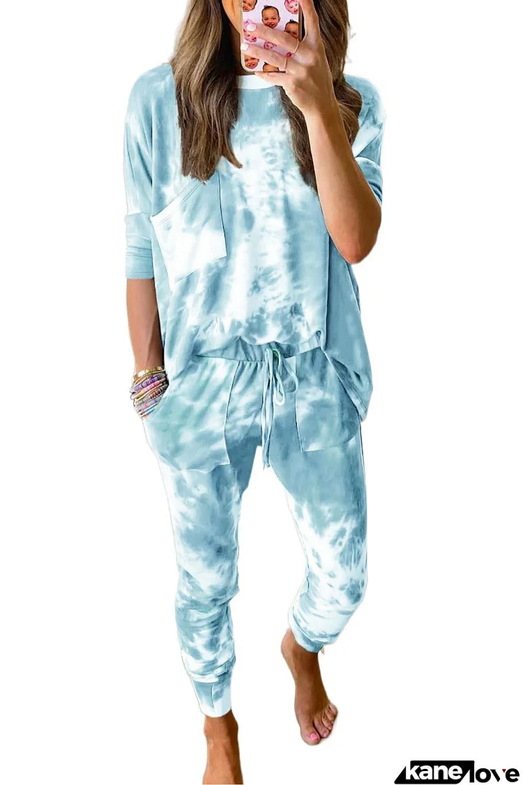 Multicolor Tie-dye Loungewear Set