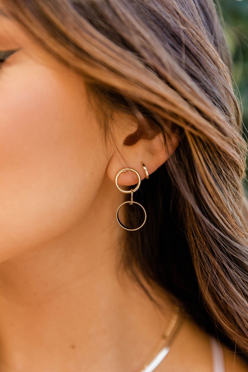 Write About This Gold Circle Earrings FINAL SALE shopify LILYELF