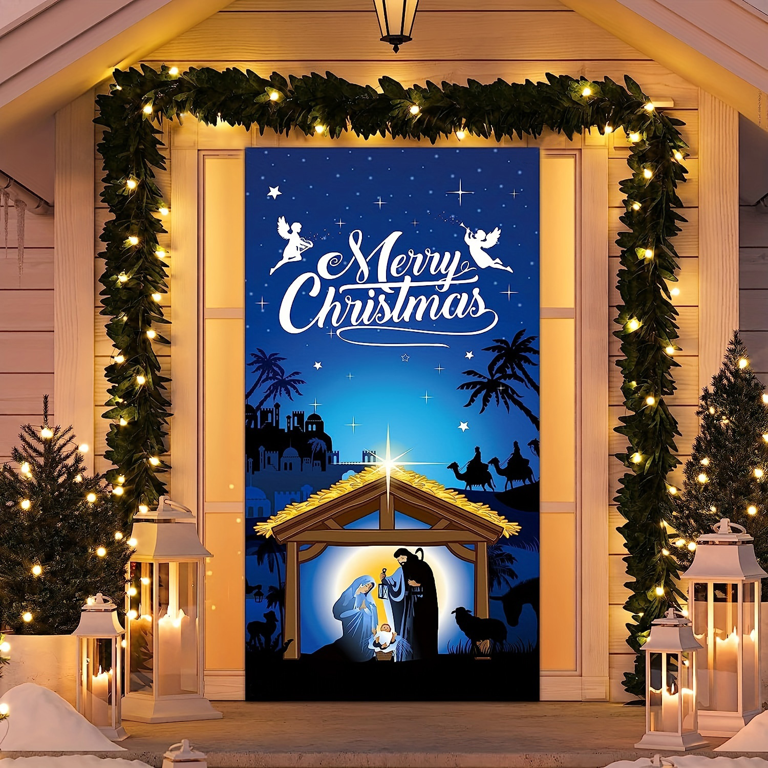 Nativity Garage Door Mural
