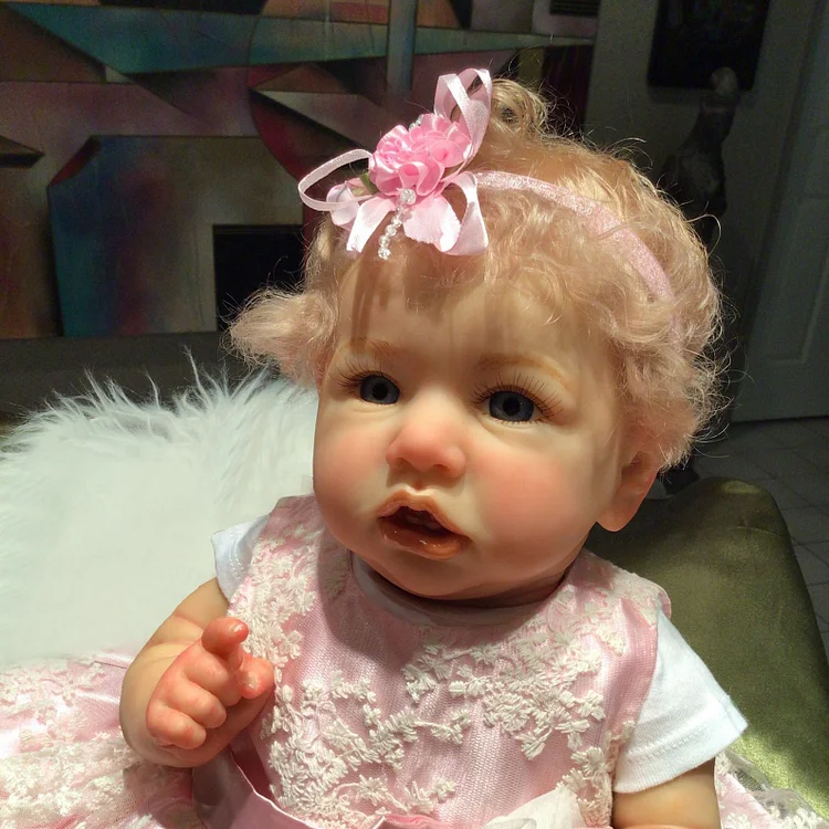 12" Lifelike Gorgeous Rose Verisimilitude Reborn Baby Girl Doll With Hair-Best Gift For Kids By Dollreborns®