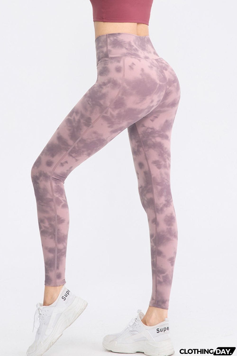 Wide Waistband Slim Fit Long Sports Pants