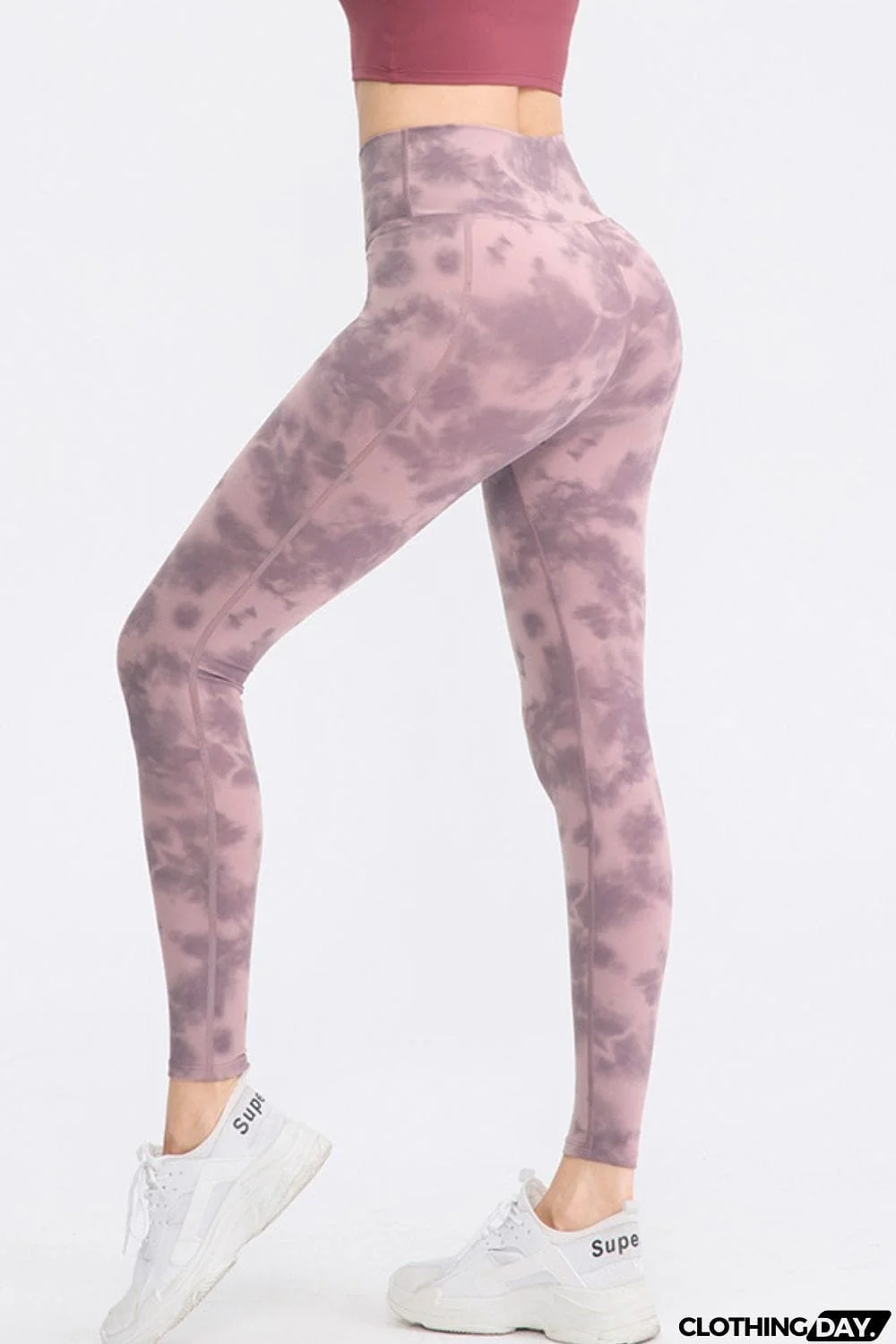 Wide Waistband Slim Fit Long Sports Pants