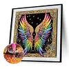 Ailes color&eacute;es-peinture diamant en forme sp&eacute;ciale-30 * 30cm