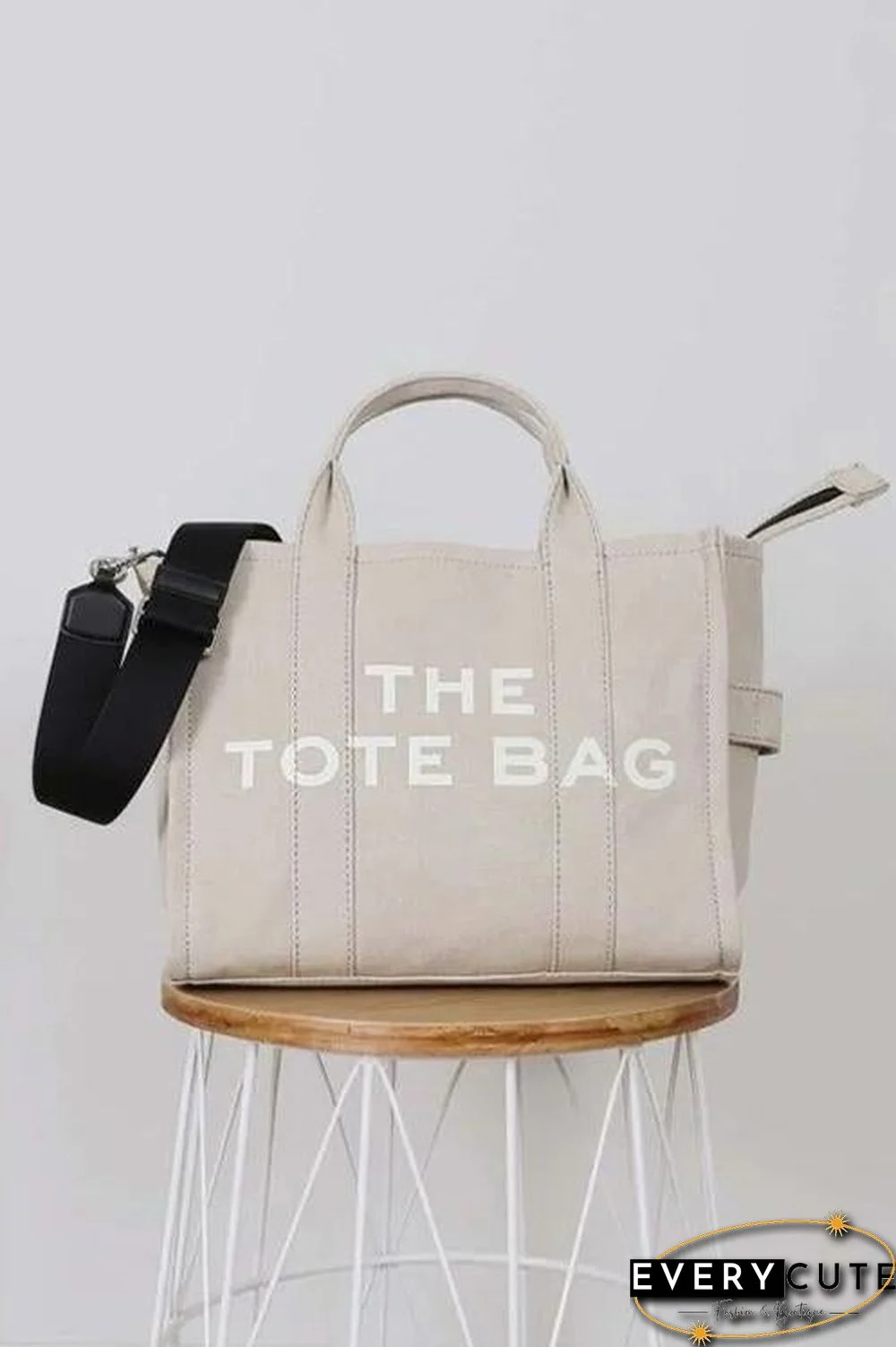 Canvas Crossbody Tote Bag