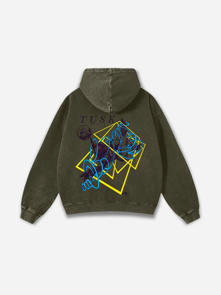 Simpfit Modischer Kapuzenpullover mit Karikatur-Print und langen Ärmeln