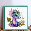 (Stamped/Counted) Pterosaur - 18CT Cross Stitch 20*20cm/7.87*7.87in