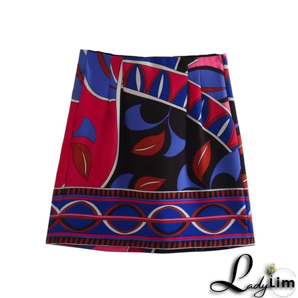 Single-breasted Printed Shirt and Bottom