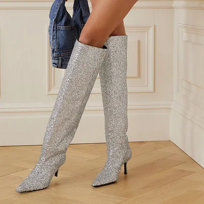 Glitter Boots | Booties, Long Boots for Women | FSJ