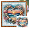 (Counted/Stamped) Love Shell Beach-11CT/14CT Cross Stitch 40*40cm