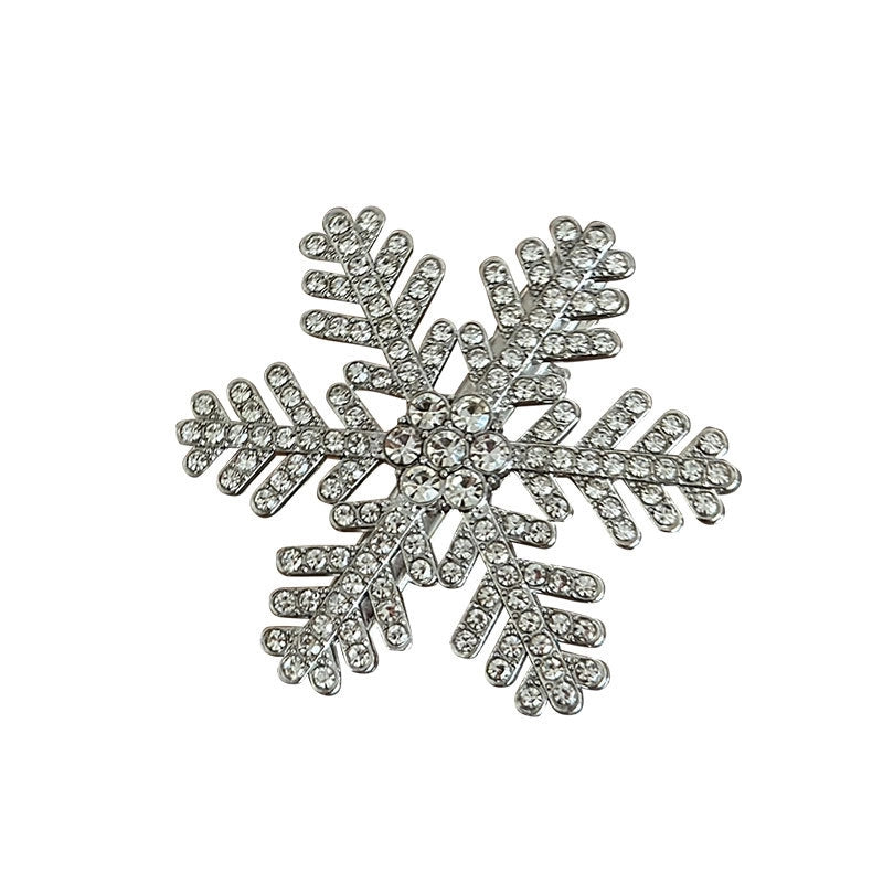 Women’s Minimalist Classic Style Snowflake Alloy Plating Hair Clip