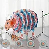 Kits de dessous de verre &agrave; motif animal 5d bricolage avec support pour la maison