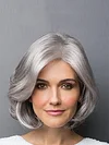 Silver Grey Short Curly Wigs