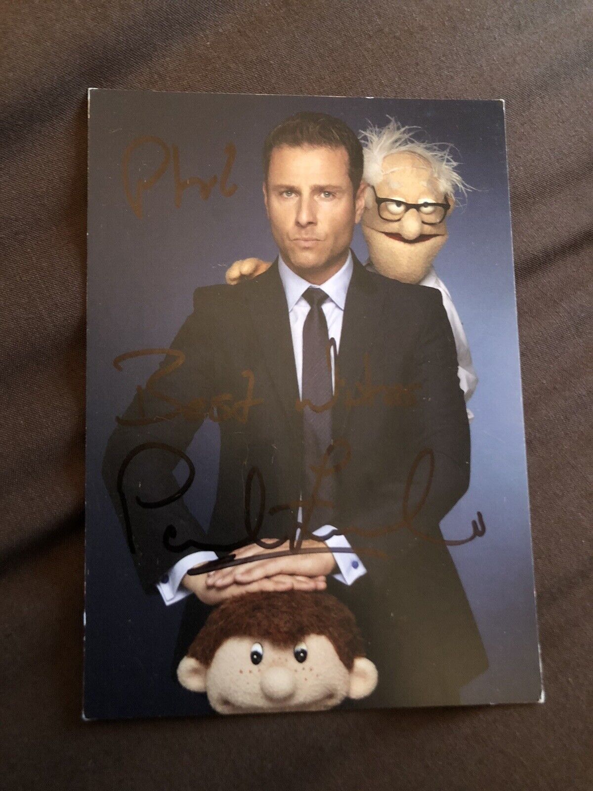 PAUL ZERDIN (VENTRILOQUIST) SIGNED Photo Poster painting