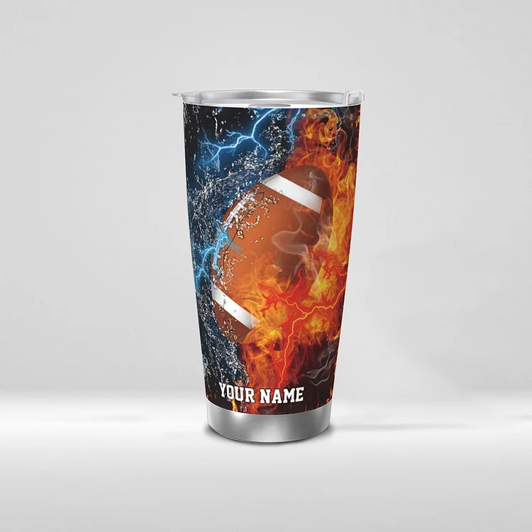 Personalized Football Stainless Steel Mug|M19