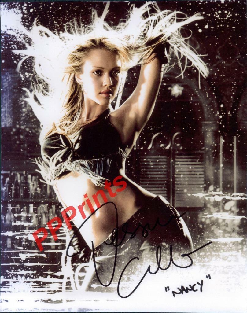 JESSICA ALBA NANCY SIN CITY AUTOGRAPHED SIGNED 10X8 REPRO Photo Poster painting PRINT