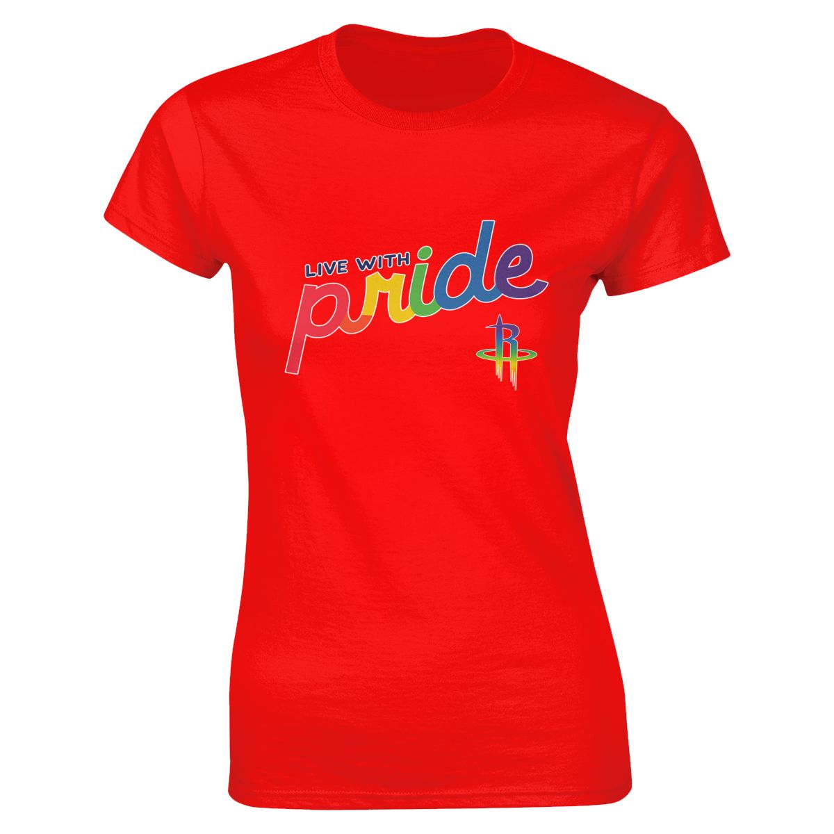 Houston Rockets Live With Pride Women's Classic-Fit T-Shirt