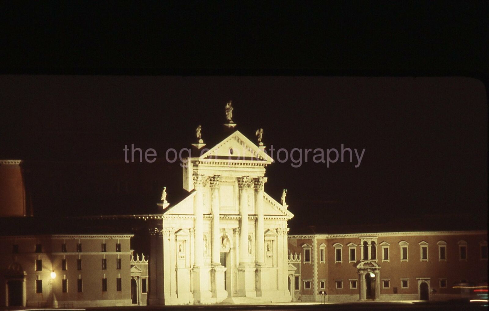 VENICE ITALY 35mm FOUND SLIDE Night COLOR Transparency ORIGINAL Photo Poster painting 012 T 12 B