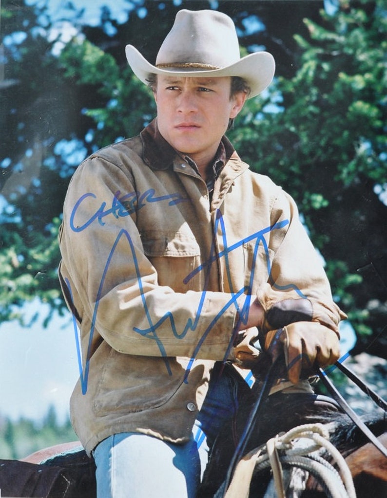 HEATH LEDGER SIGNED Autographed Photo Poster painting The Dark Knight Brokeback Mountain The Patriot A Knights Tale wcoa