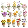 Crochet Flowers Potted Plants Decorative Crochet Ornaments DIY Gifts for Friends