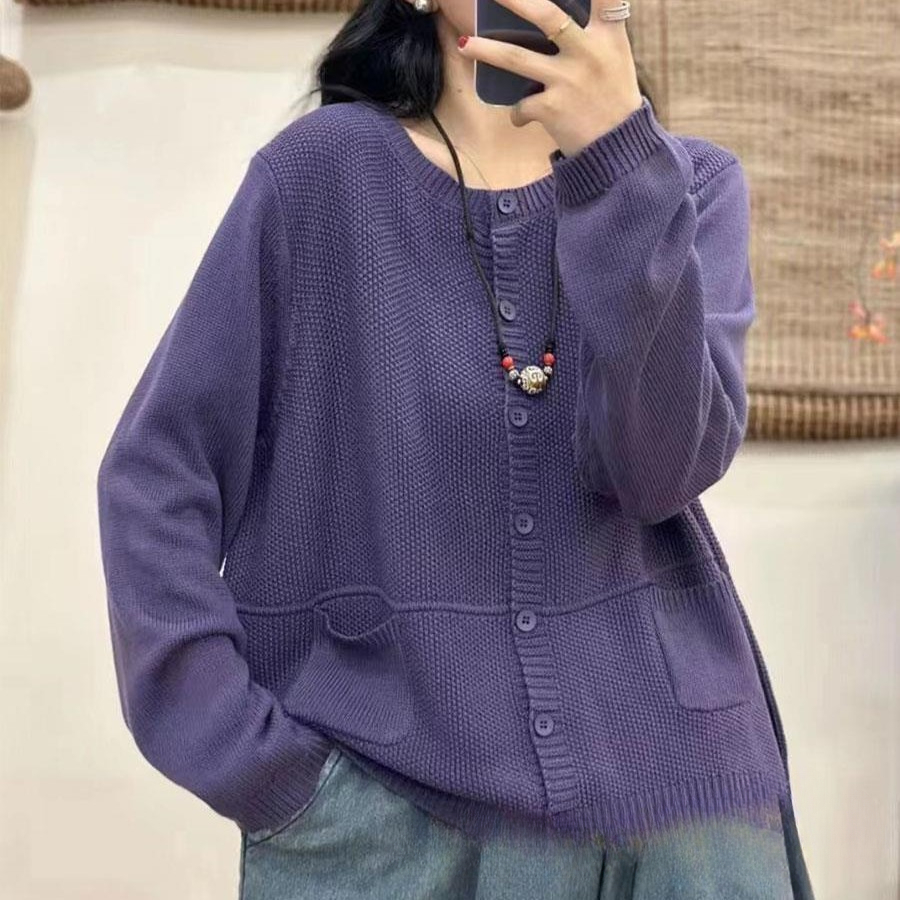 Women Long Sleeve V-neck Graphic Floral Printed Top