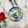 Waves 5D DIY Diamond Art Painting Snack Box with Lid Home Wood Storage Organizer
