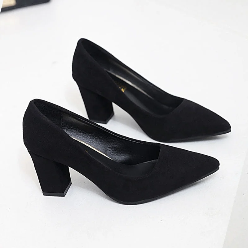 2021 Spring and Autumn New Fashion Pointed Shallow Mouth Women's Shoes Ladies Wild Sexy Comfortable Shoes  Wedding Shoes Bride