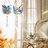 2pcs Flower Bird Diamond Painting Double-sided Crystal Window Suncatcher Craft Set Birthday Gifts Home Garden Decor Hanging Kit