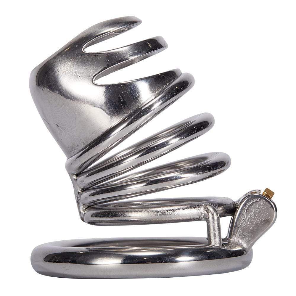 Stainless Steel Chastity Cock Cage-FUNSEXDOLLS