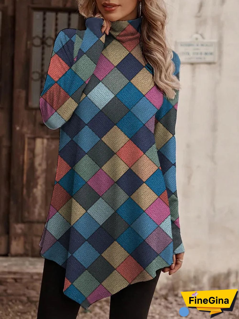 Special Long Sleeve Print Top