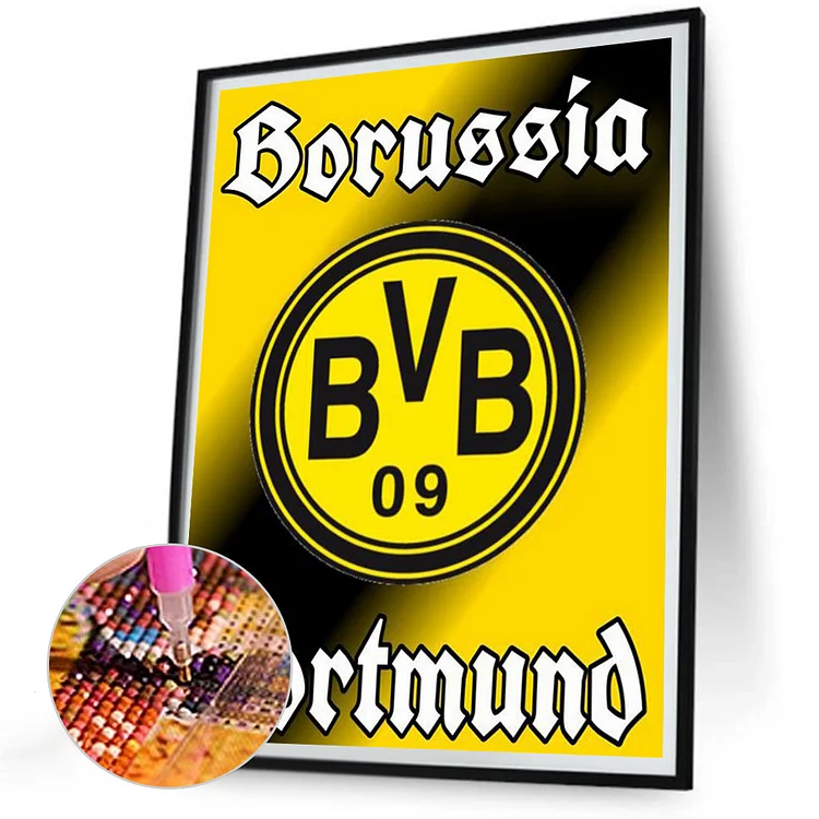 Full Round Drill Diamond Painting - Borussia Mönchengladbach Team Logo -  30*40cm