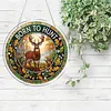 Diamond Painting Single-Sided Acrylic Deer Pendant for Home Wall Door and Window Decoration