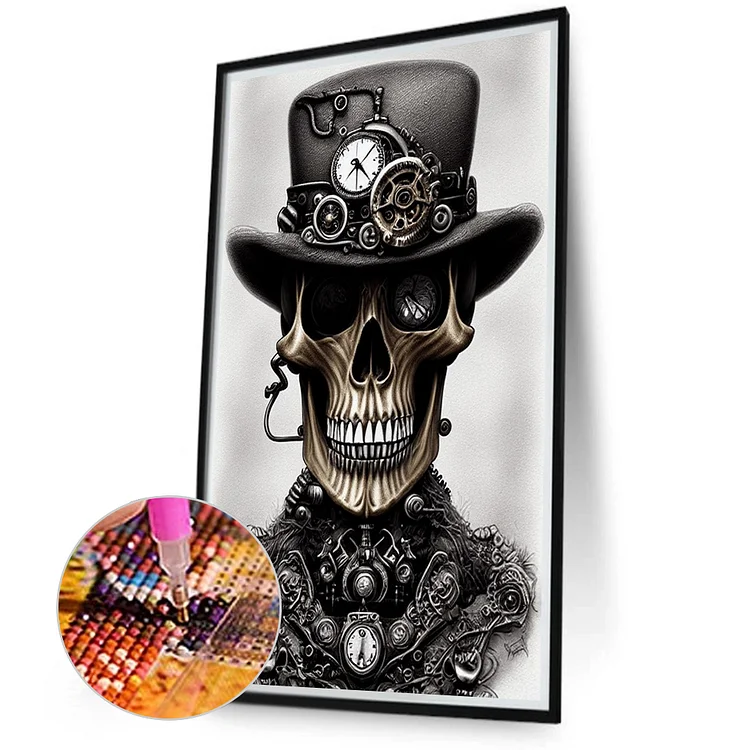 Cool Diamond Painting Kits For Adults Skull Full Diamond Art Kit For Adults  Beginner Skeleton Cyberpunk