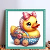 Cute Duck-18CT Stamped Cross Stitch 20*20cm/7.87*7.87in
