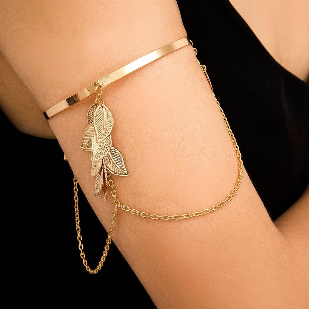 Leaves Of Fortune Arm Cuff
