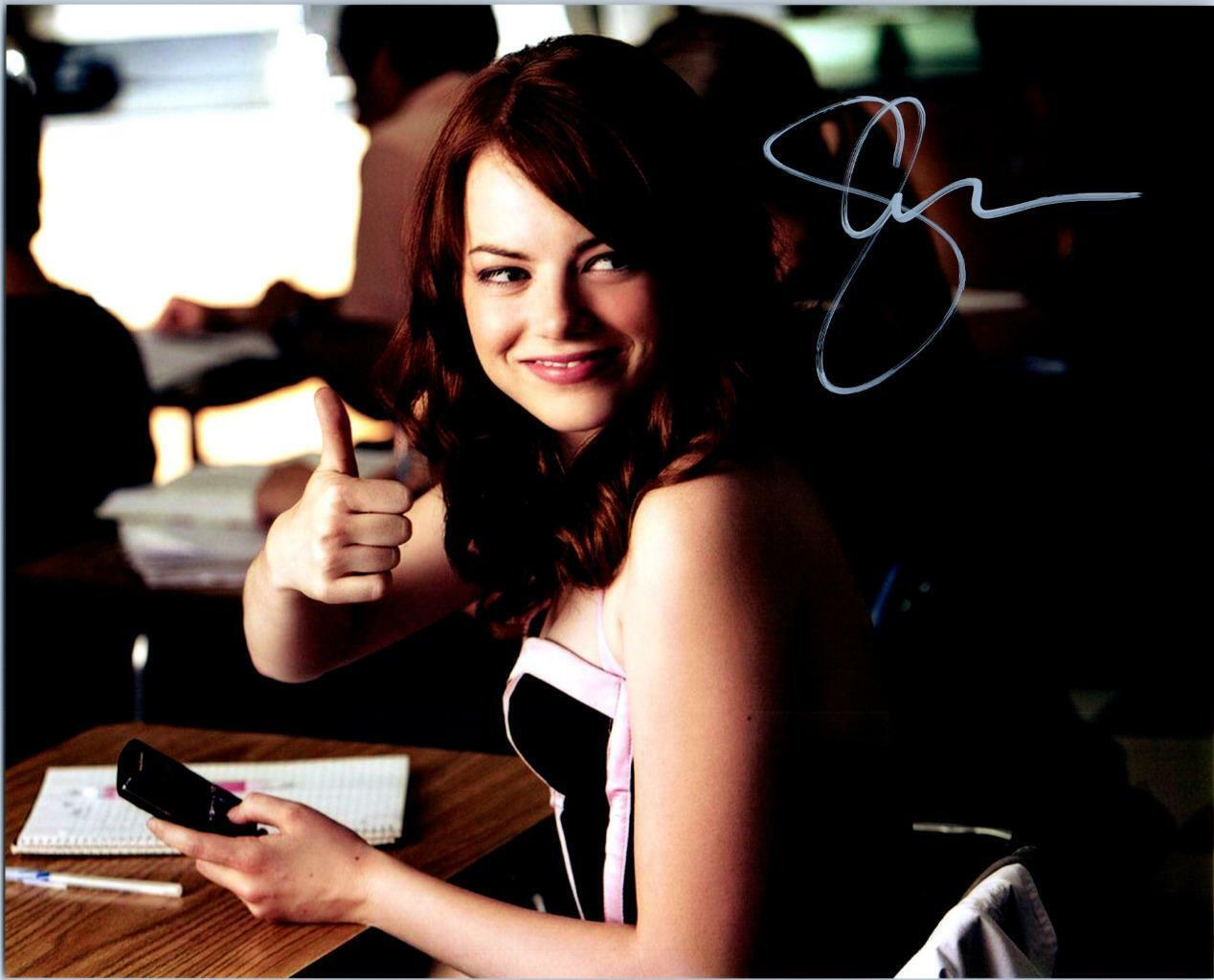 Emma Stone signed 8x10 Photo Poster painting autographed Picture Pic and COA