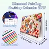 Little Bear 2027 DIY Diamond Painting Calendar Set with Special Shaped Partial Drill, 7.68x6.69 inch Monthly Flip Tabletop Calendar for Adults Beginners Home Office Decor Gift