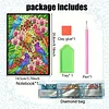 Flower Birds 5D DIY Diamond Art Painting Notebook Kit 50 Pages A5 Rhinestone Art Painting Notebook Kit for Adults Beginners Holiday Birthday Gift