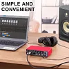 MD22 Audio Sound Card 48V Phantom Power USB Audio Interface for Guitar Recording
