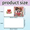 6pcs Valentine DIY Diamond Art Greeting Cards Thank You Cards