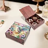 Diamond Painting Wooden Hummingbird 4 Slots Diamond Painting Storage Box for Adult Beginner