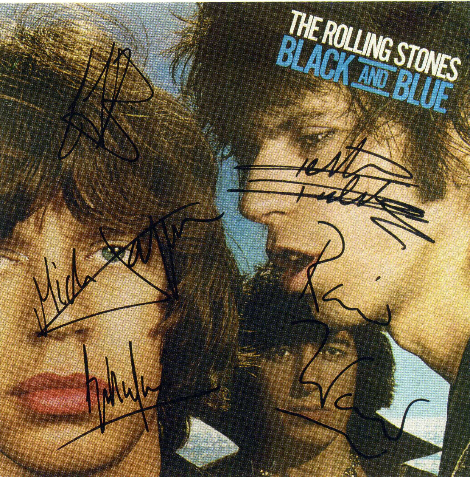 THE ROLLING STONES Signed 'Black and Blue' Photo Poster paintinggraph - Rock Band - preprint