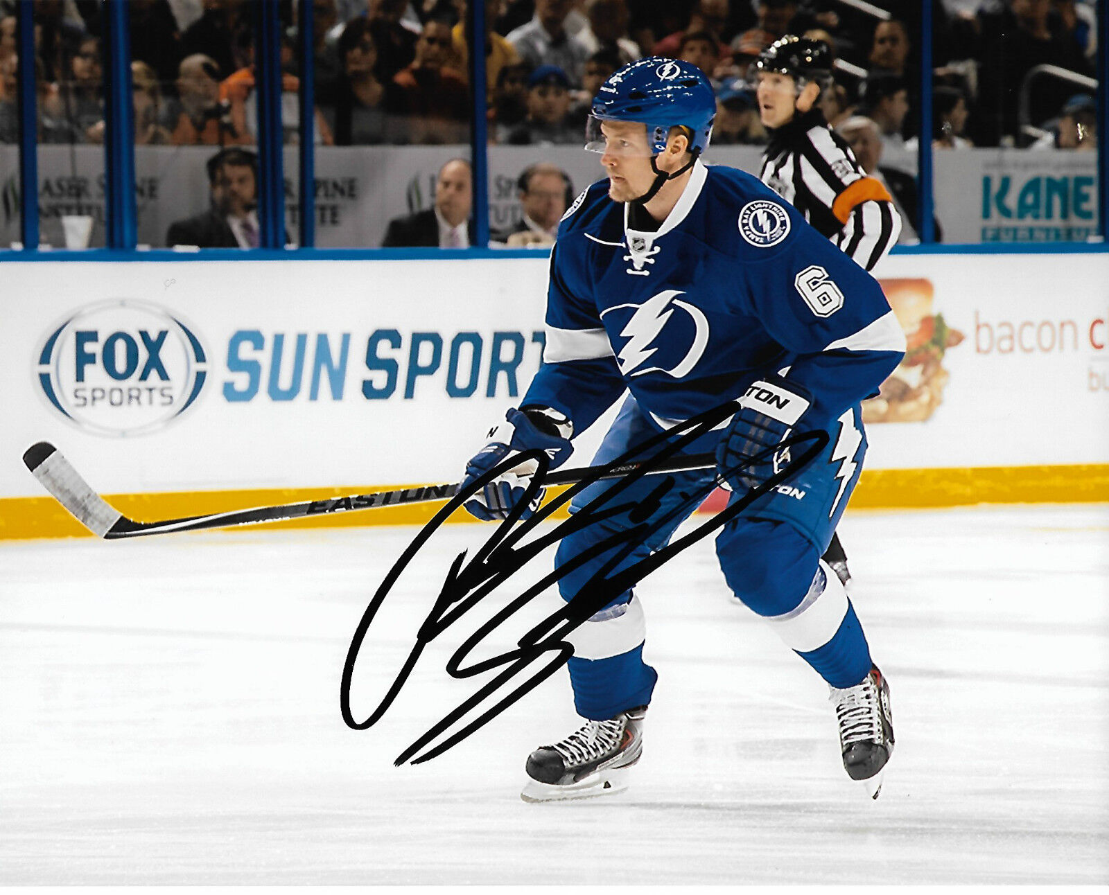 Tampa Bay Lightning Anton Stralman Signed Autographed 8x10 NHL Photo Poster painting COA A