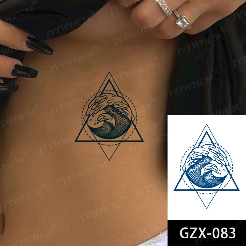 Juice 2 Weeks Lasting Tattoo Sticker Moon Forest Small Arrow Rose Waterproof Transfer Fake Tatoo Female Transfer Tatto Men Women