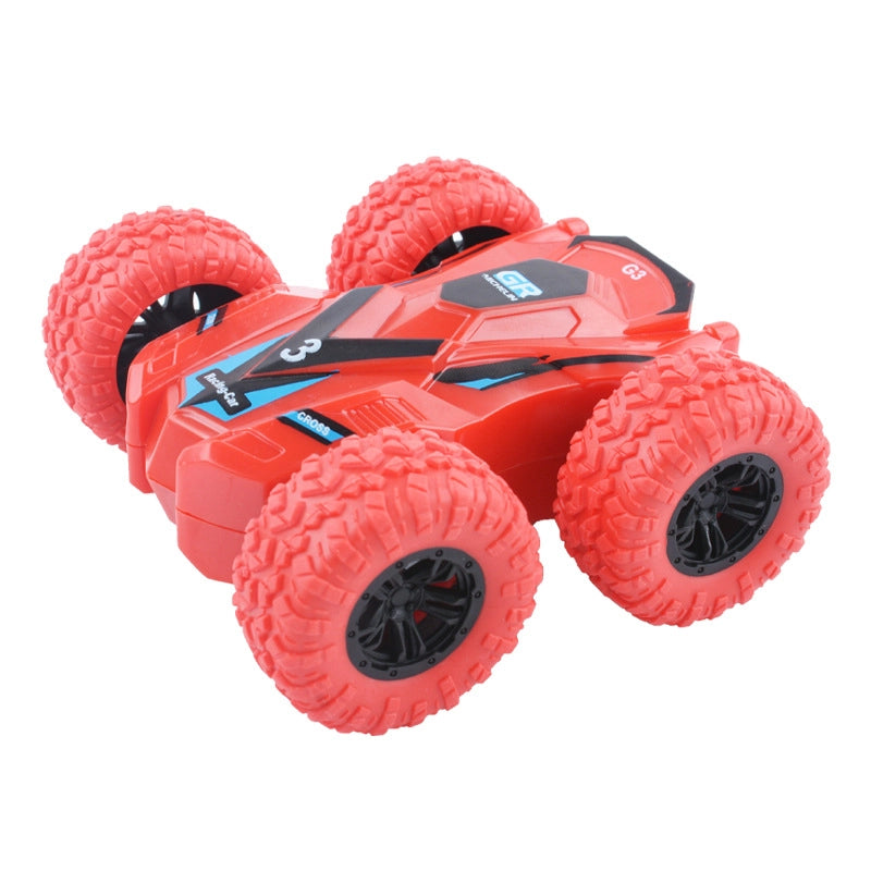 Children’s Four-wheel Drive Inertia Car Double-sided Off-road Vehicle Fall-resistant Stunt Racing Model Boy Gift Toy Stall