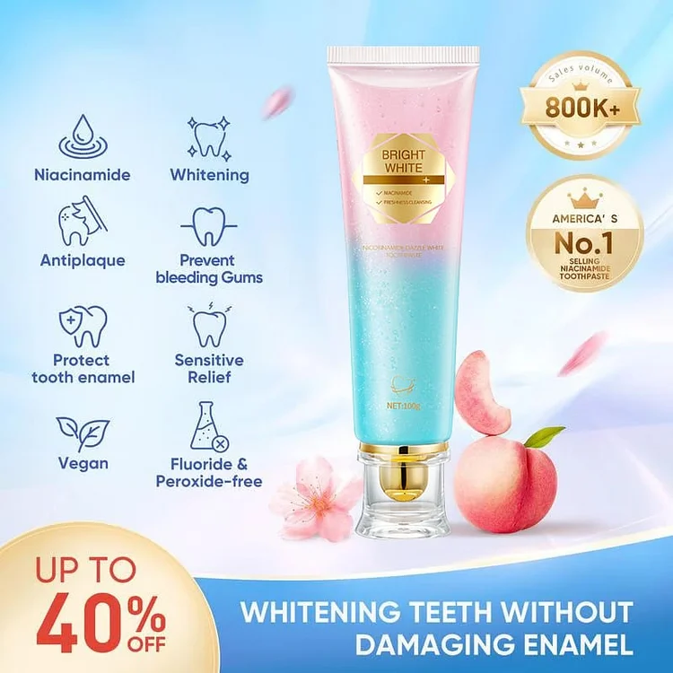 🦷 Niacinamide Whitening Toothpaste - For Healthier, Whiter Teeth!