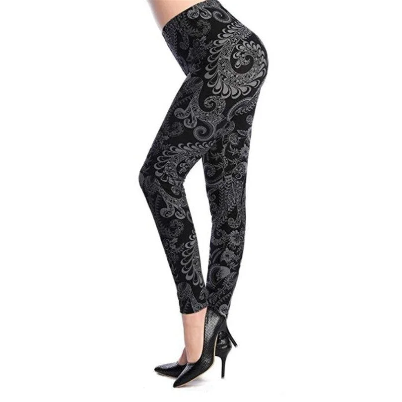 Women Sporting Pants Push Up Workout Trousers Woman Print Sexy Leggings Fitness Leggins High Waist Jeggings Elastic
