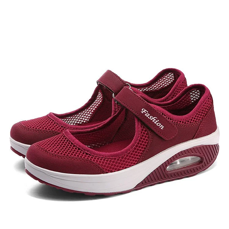 Arch Support Mary Jane Trainers Air Mesh Walking Shoes  Stunahome.com