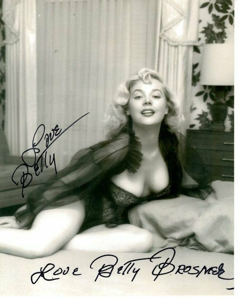 Betty brosmer signed autographed 8x10 Photo Poster painting